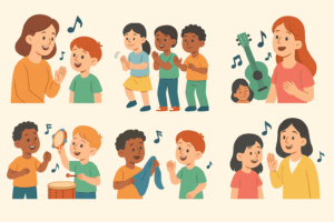Estructura de la sesión musical para niños con NNEE