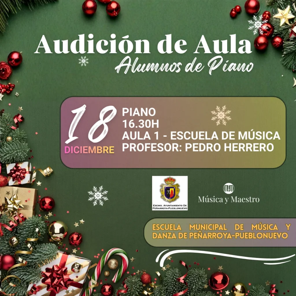 Audición de Aula de piano - Alumnos de 1º