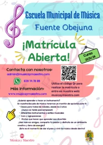 Escuela Municipal de Música de Fuente Obejuna – ¡Matrícula abierta curso 2025/26!