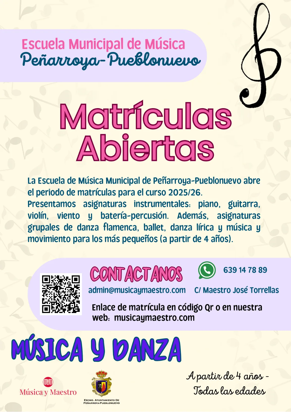 Matrículas Peñarroya-Pueblonuevo 2025/26